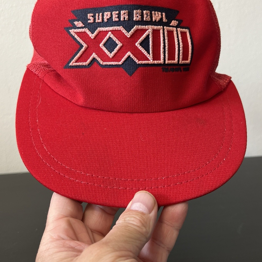 Vintage San Francisco 49ers Super Bowl XXIII Trucker Hat Winston Snapback - Picture 3 of 10
